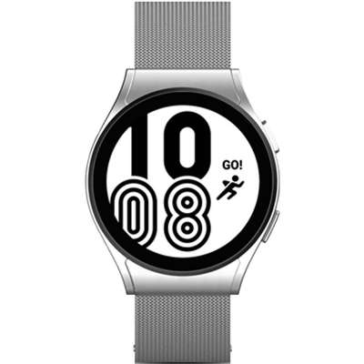 Samsung Galaxy Watch 4 44mm Milanees Bandje - M/L - Zilver
