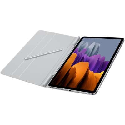 Samsung Galaxy Tab S8 / Tab S7 Book Cover - Licht Grijs