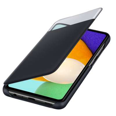 Samsung Galaxy A52 / A52s S View Wallet Cover - Zwart