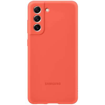 Samsung Galaxy S21 FE Hoesje - Samsung Silicone Cover - Coral
