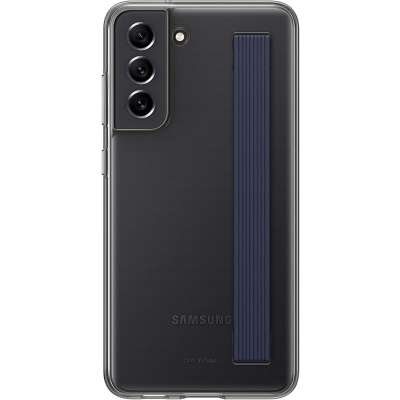 Samsung Galaxy S21 FE Hoesje - Samsung Slim Strap Cover - Grijs