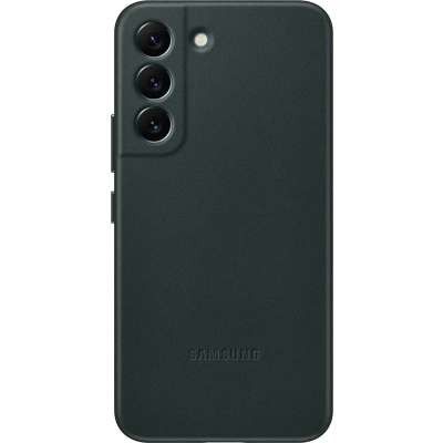 Samsung Galaxy S22 Hoesje - Samsung Leather Cover - Groen