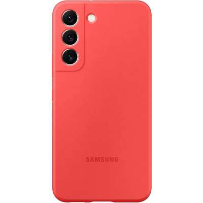 Samsung Galaxy S22 Hoesje - Samsung Silicone Cover - Rood