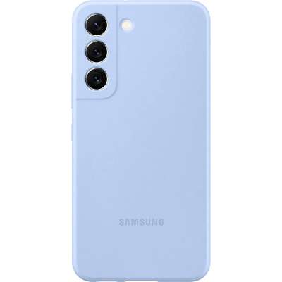 Samsung Galaxy S22 Hoesje - Samsung Silicone Cover - Blauw