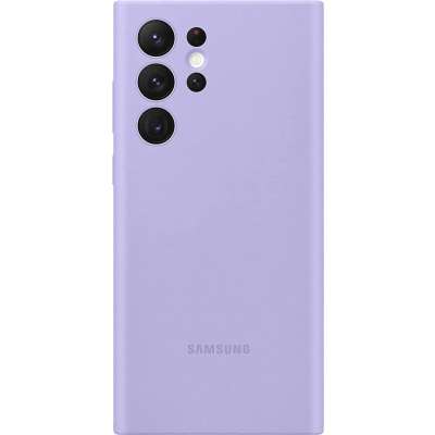 Samsung Galaxy S22 Ultra Hoesje - Samsung Silicone Cover - Lavender