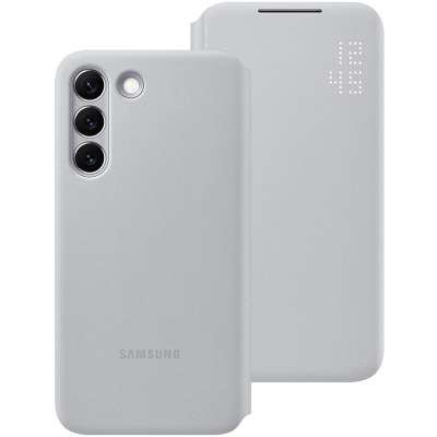 Samsung Galaxy S22 Hoesje - Samsung Led View Cover - Grijs